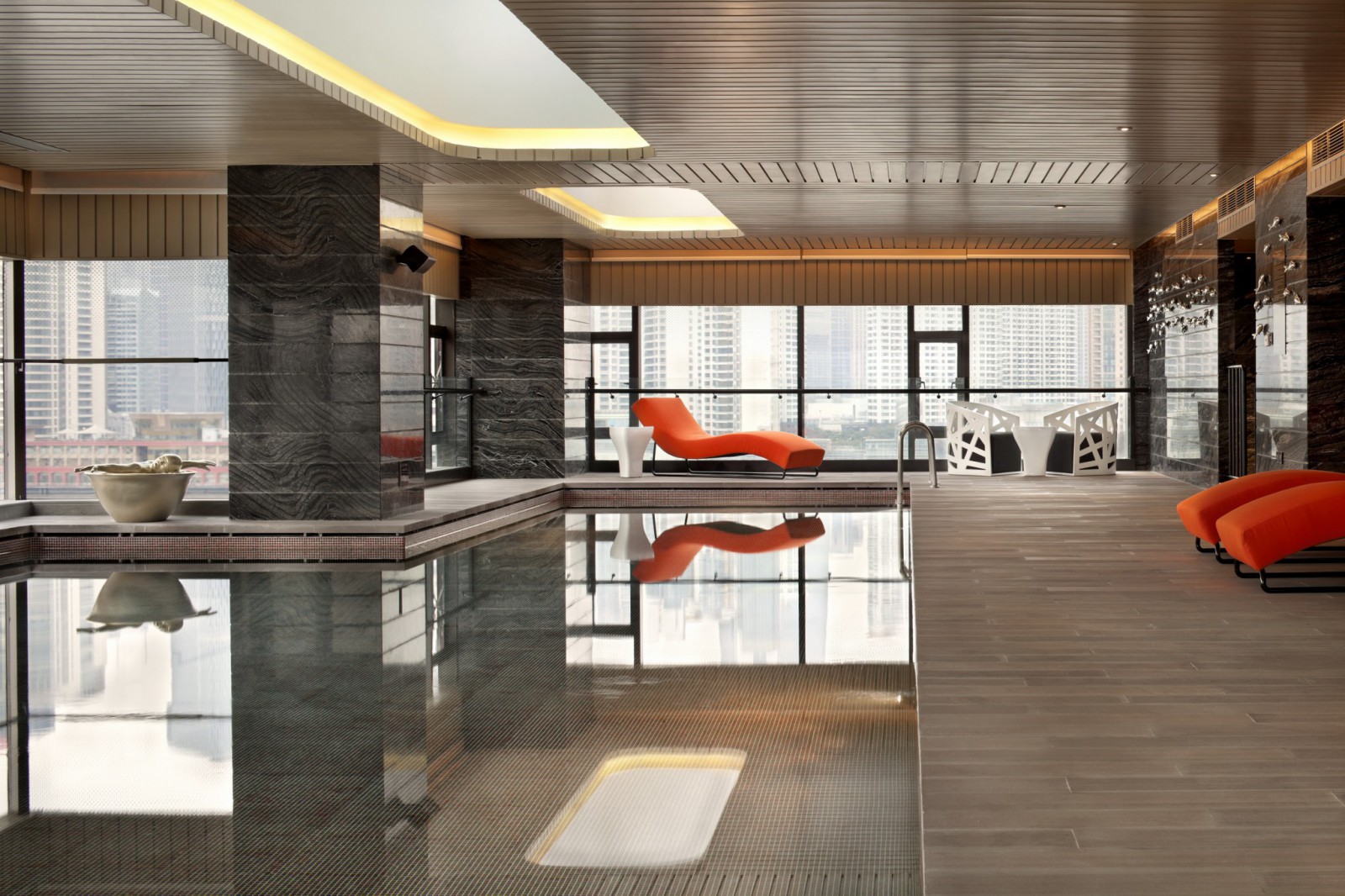 indoor swimming pool - daylight